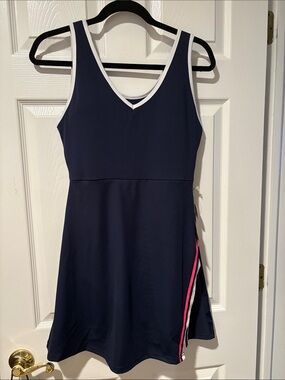 Jessica Simpson Navy Tennis Dress with Pink Accent